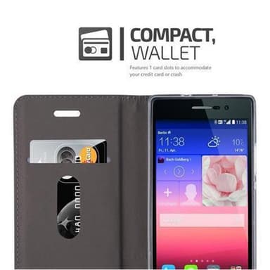 Huawei ASCEND P7 lommebokdeksel etui (blå)
