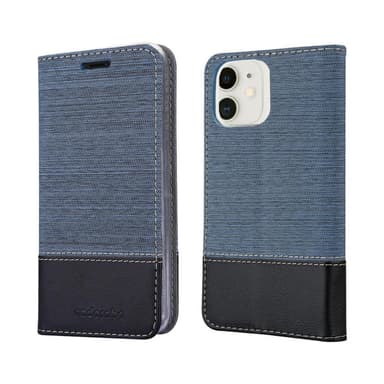 iPhone 12 MINI lommebokdeksel etui (blå)