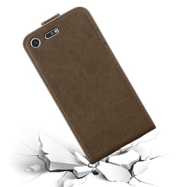 Sony Xperia XZ PREMIUM deksel flip cover (brun)