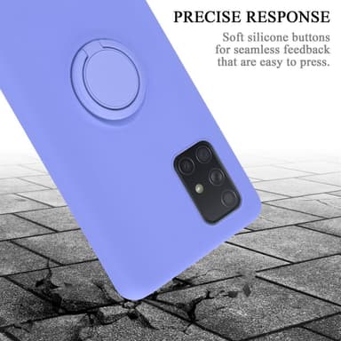 Deksel Samsung Galaxy A71 4G Ring Case (lilla)