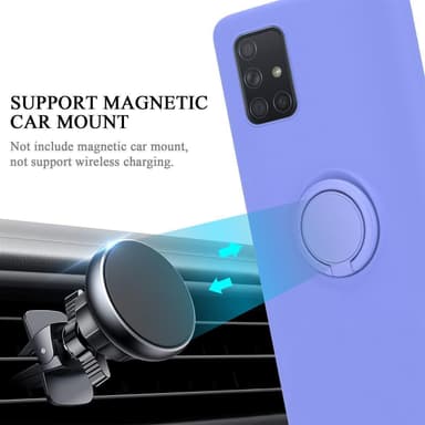 Deksel Samsung Galaxy A71 4G Ring Case (lilla)