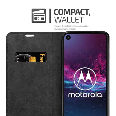 Motorola ONE ACTION lommebokdeksel case (rød)