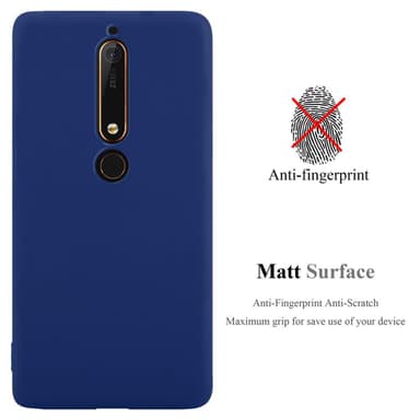 Deksel Nokia 6.1 Silikon cover (blå)