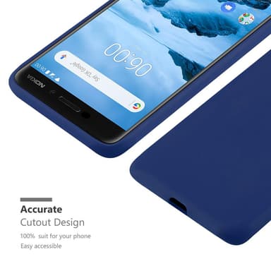 Deksel Nokia 6.1 Silikon cover (blå)