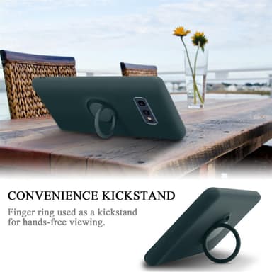 Deksel Samsung Galaxy S10e Ring Case (grønn)