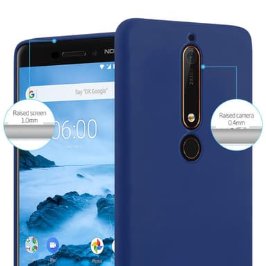 Deksel Nokia 6.1 Silikon cover (blå)