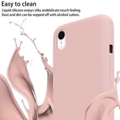 Deksel iPhone XR med Halskjede (rosa)