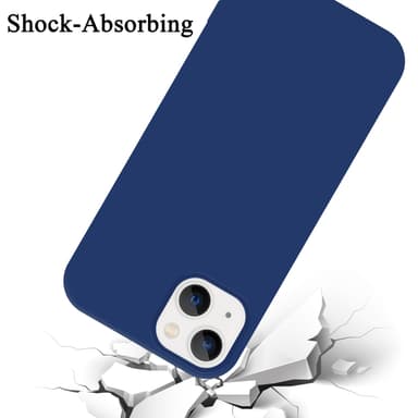 iPhone 14 silikondeksel case (blå)
