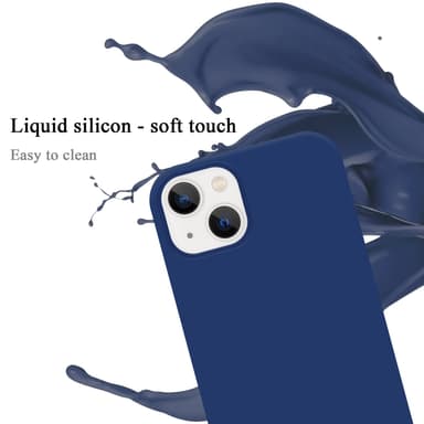 iPhone 14 silikondeksel case (blå)