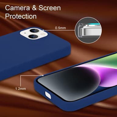 iPhone 14 silikondeksel case (blå)