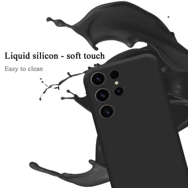 Samsung Galaxy S23 ULTRA silikondeksel case (svart)