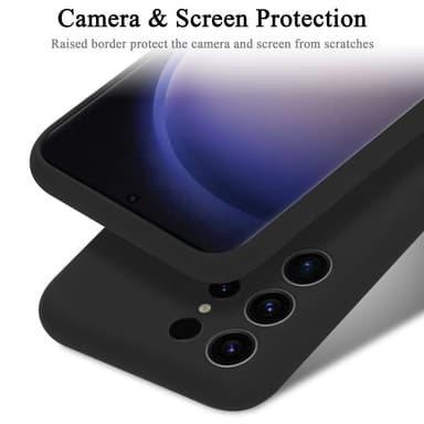 Samsung Galaxy S23 ULTRA silikondeksel case (svart)