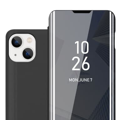 iPhone 14 lommebokdeksel etui (svart)