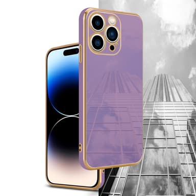 iPhone 14 PRO silikondeksel case (lilla)