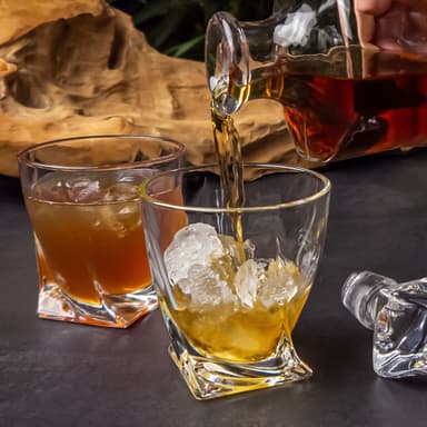 2x Whiskyglass Gammeldags Whisky Krystallglass