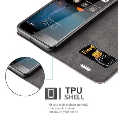 ZTE Blade A612 lommebokdeksel case (brun)