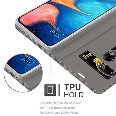 Samsung Galaxy A10e / A20e lommebokdeksel etui (grå)
