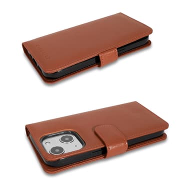 iPhone 13 MINI lommebokdeksel case (brun)