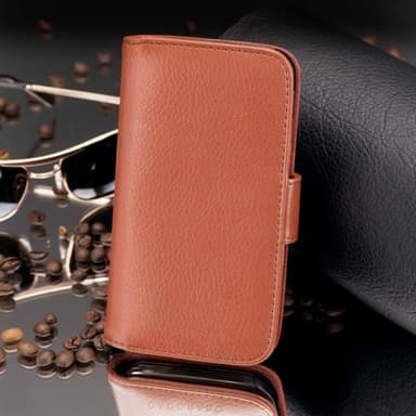 iPhone 13 MINI lommebokdeksel case (brun)