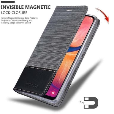 Samsung Galaxy A10e / A20e lommebokdeksel etui (grå)