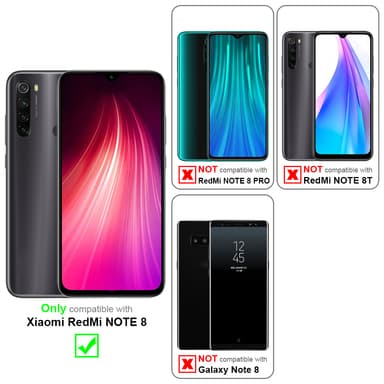 Xiaomi RedMi NOTE 8 lommebokdeksel case (brun)