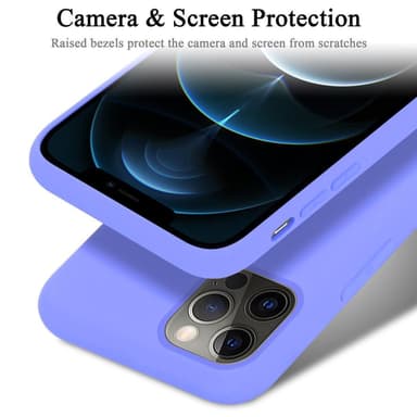 iPhone 13 silikondeksel case (lilla)
