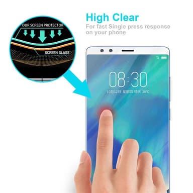 ZTE Nubia Z17S Skjermbeskytter Skärmskydd (hvit)