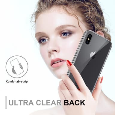 iPhone X / XS Deksel 360 Case Cover (gjennomsiktig)