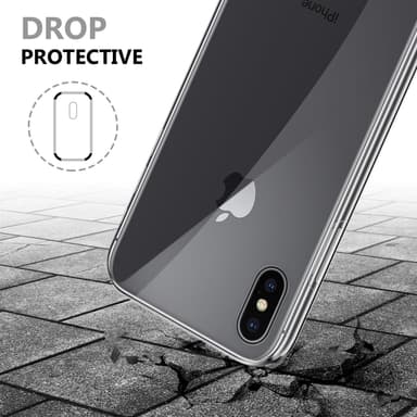 iPhone X / XS Deksel 360 Case Cover (gjennomsiktig)
