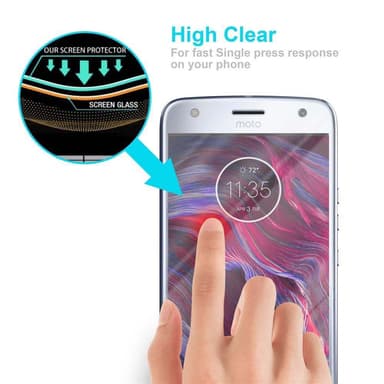 Motorola MOTO X4 Skjermbeskytter Skärmskydd
