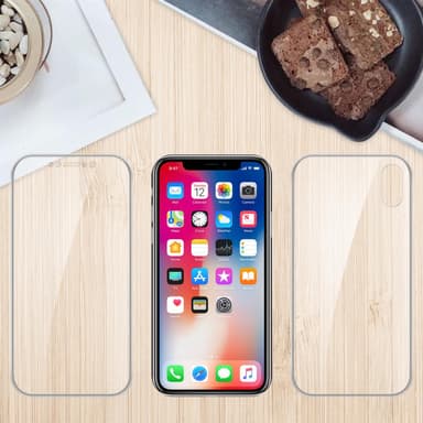 iPhone X / XS Deksel 360 Case Cover (gjennomsiktig)