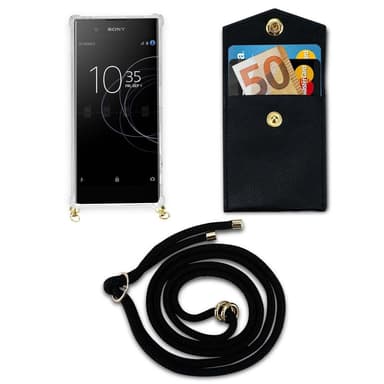 Sony Xperia XA1 Deksel med Halskjede (svart)
