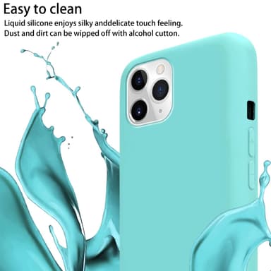 Deksel iPhone 11 PRO MAX med Halskjede (turkis)
