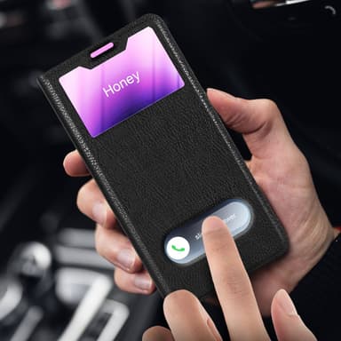 iPhone 12 / 12 PRO lommebokdeksel cover (svart)