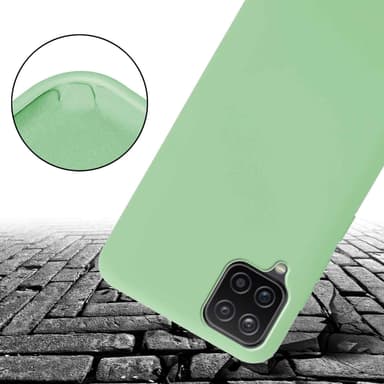 Deksel Samsung Galaxy A12 / M12 med Halskjede (grønn)