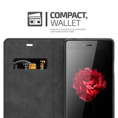 ZTE Nubia Z9 MAX lommebokdeksel case (brun)