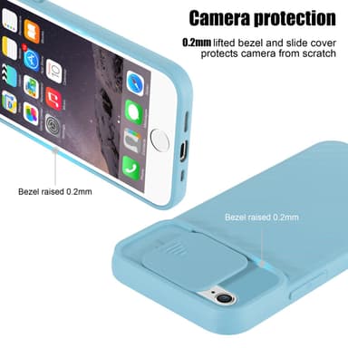 iPhone 6 / 6S silikondeksel case (turkis)