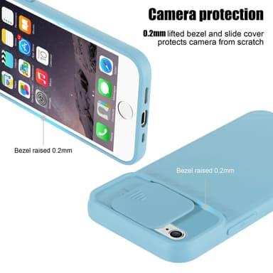 iPhone 6 / 6S silikondeksel case (turkis)
