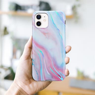 iPhone 12 / 12 PRO lommebokdeksel etui (hvit)