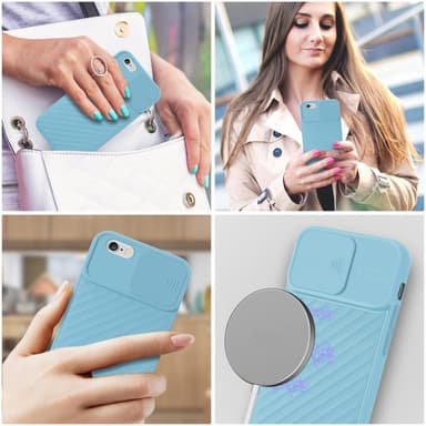 iPhone 6 / 6S silikondeksel case (turkis)