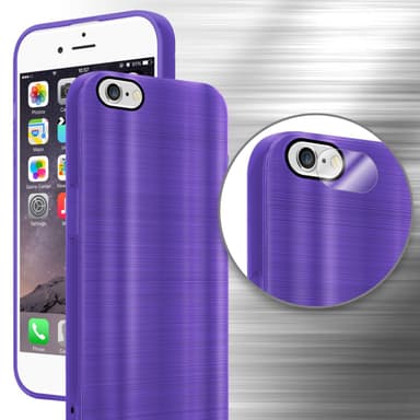 iPhone 6 / 6S Silikondeksel Beskyttelse (lilla)
