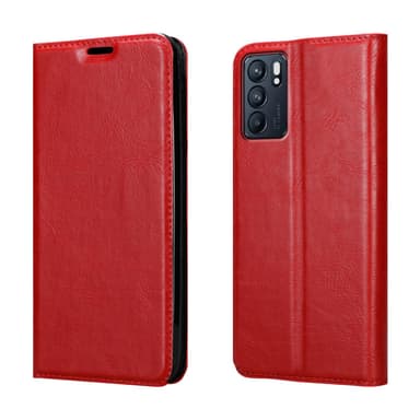 Oppo Reno6 5G lommebokdeksel case (rød)