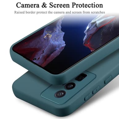 Xiaomi Poco F5 Pro silikondeksel case (grønn)