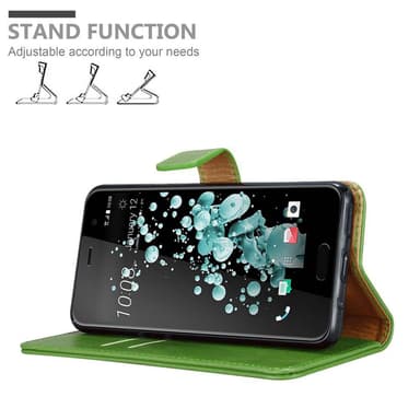 HTC U PLAY lommebokdeksel etui (grønn)