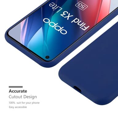 Deksel Oppo FIND X3 LITE Silikon cover (blå)