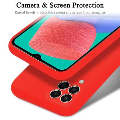 Samsung Galaxy M33 5G silikondeksel case (rød)