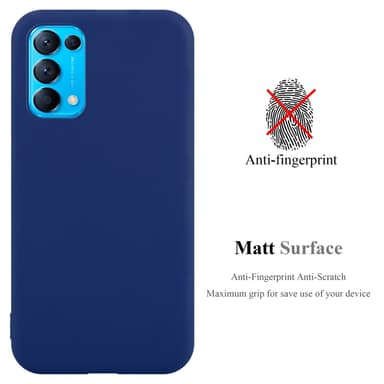 Deksel Oppo FIND X3 LITE Silikon cover (blå)