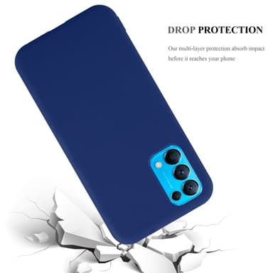Deksel Oppo FIND X3 LITE Silikon cover (blå)