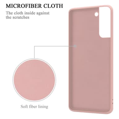 Deksel Samsung Galaxy S21 PLUS Ring Case (rosa)