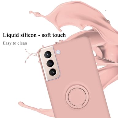 Deksel Samsung Galaxy S21 PLUS Ring Case (rosa)